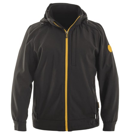 Veste Softshell à Capuche Noire Adventure Taille XXL Homme Femme Multi-Poches VITO