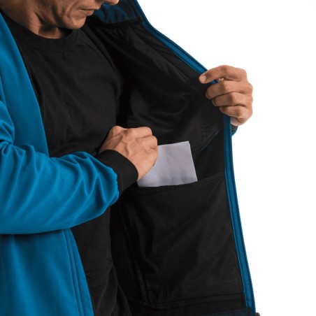 Veste Softshell Bleue Performance Taille L Unisexe Légère Multi-Poches VITO