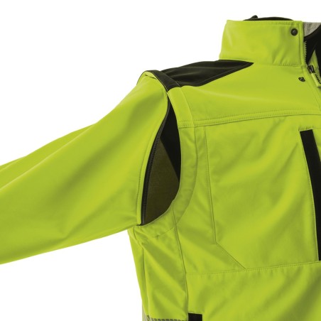 Veste Haute Visibilité EPI Taille S Modulable en Gilet Sans Manches Sécurité Chantier Homme Femme VITO