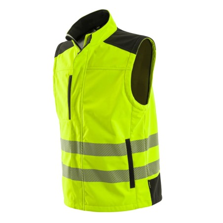 Veste Haute Visibilité EPI Taille M Modulable en Gilet Sans Manches Sécurité Chantier Homme Femme VITO