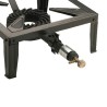 Réchaud à gaz 7.5KW Acier émaillé Bruleur fonte Réchaud Traiteur 4 pieds Cuissons extérieures
