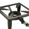 Réchaud à gaz 7.5KW Acier émaillé Bruleur fonte Réchaud Traiteur 4 pieds Cuissons extérieures