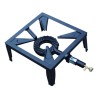Réchaud à gaz 7.5KW Acier émaillé Bruleur fonte Réchaud Traiteur 4 pieds Cuissons extérieures