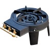 Réchaud à Gaz Traiteur 4 pieds 8,6KW 3 Bruleurs Gaz Butane ou Propane Fonte véritable KZ Garden