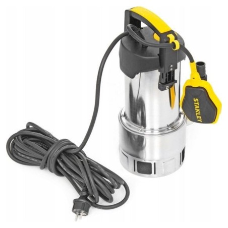 Pompe immergée Eaux Usées 1100W - Pompe Vide Cave Flotteur Intégré Débit max 16500 l/h Élévation 10.5m STANLEY