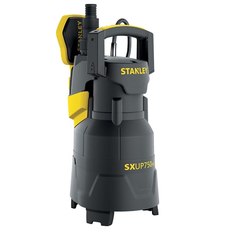 Pompe immergée Eaux usées 750W - Pompe Vide Cave Eaux Claires et Eaux Sales Débit 13500 l/h Elévation 8m STANLEY