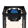 Réchaud Gaz 4 pieds 4.5KW Modulable 3 Hauteurs - Cuisine Extérieure Dimensions 40 x 40 x H78cm Allumage Piezo