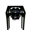 Réchaud Gaz 4 pieds 4.5KW Modulable 3 Hauteurs - Cuisine Extérieure Dimensions 40 x 40 x H78cm Allumage Piezo
