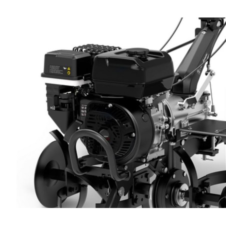 Motoculteur thermique 7CV 4T 202Cm3 Silencieux et sans vibrations Jeux de fraises + 2 disques Lamborghini
