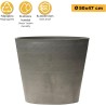 Pot de Fleur Gris 70L Ø50cm H47cm - Jardinière Extérieure Balcon Terrasse Jardin ARTPLAST