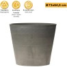 Pot de Fleur Gris 180L Diamètre 73cm H64.5cm - Jardinière Extérieure Balcon Terrasse Jardin ARTPLAST