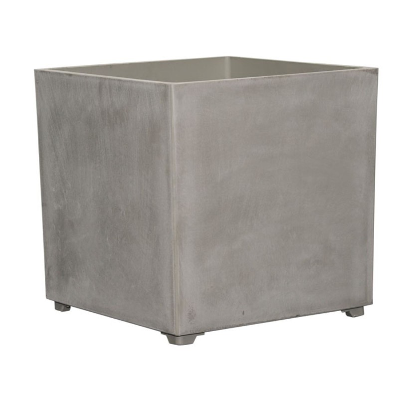 Pot de Fleur Carré Gris 50L 40x40cm - Jardinière Extérieure Balcon Terrasse Jardin ARTPLAST