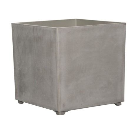 Pot de Fleur Carré Gris 50L 40x40cm - Jardinière Extérieure Balcon Terrasse Jardin ARTPLAST