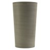 Pot de Fleurs Conique Gris Ø30cm H52cm - Pot de Fleurs Haut en Plastique Recyclé - Design Italien ARTPLAST