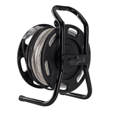 Ruban LED 12W sur Enrouleur 25m - Guirlande Lumineuse Blanche 4000K - Pour Intérieur Extérieur Façade Maison Evènement ASLO