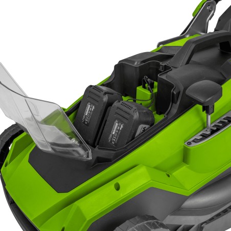 Tondeuse à gazon 40V - 2 Batteries lithium 3.0Ah Chargeur double Moteur Brushless 600m2 VITO