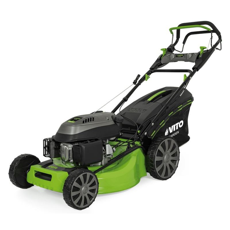 Tondeuse à gazon Autotractée 6,5 CV Pelouses 2000m2 Mulching Bac 65L VITO