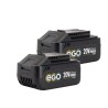 Tondeuse à gazon 40V - 2 Batteries lithium 3.0Ah Chargeur double Moteur Brushless 600m2 VITO