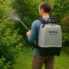 Pulvérisateur Électrique à Batterie 16L 8 Bar 2 Batteries Lithium 2Ah Chargeur Jet 5m Végetaux Toiture VOLPI