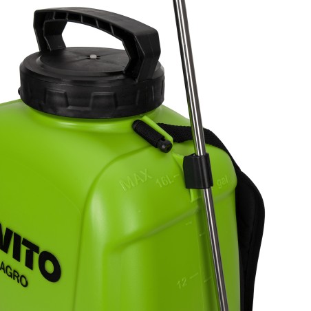 Pulvérisateur à Batterie 20V Batterie Lithium 3.0Ah + Chargeur Rapide Bac 16Litres VITO