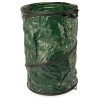 Pack de 4 Sacs à Déchets Verts 120L Sac Pliable Compost Gravat Poignées Poubelle Tri Plastique Nettoyage Jardin