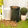 Pack de 4 Sacs à Déchets Verts 120L Sac Pliable Compost Gravat Poignées Poubelle Tri Plastique Nettoyage Jardin