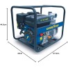 Pompe à Eau Thermique 7CV - Motopompe Essence Moteur 4T OHV 212Cm3 Eau Propre - Raccords 50mm Caves Piscine Irrigation GOODYEAR