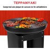 Brasero Barbecue Exterieur 61x90cm - Plancha Grill Teppanyaki - Charbon de Bois Jardin et Terrasse - Cuisine Extérieure ALPINA