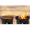 Barbecue à charbon de bois Brasero Teppanyaki Ø 61 x H90 cm BBQ COLLECTION