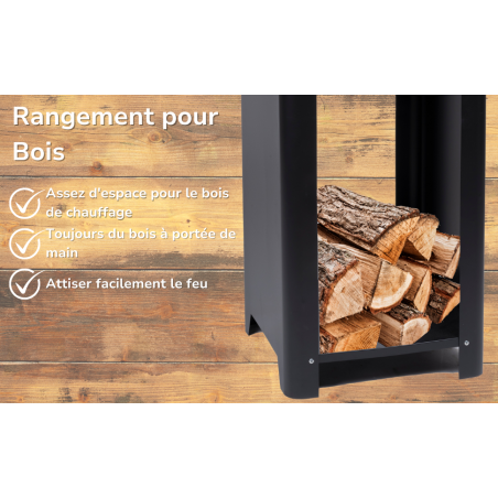 Barbecue à charbon de bois Brasero Teppanyaki Ø 61 x H90 cm BBQ COLLECTION