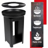 Barbecue à charbon de bois Brasero Teppanyaki Ø 61 x H90 cm BBQ COLLECTION