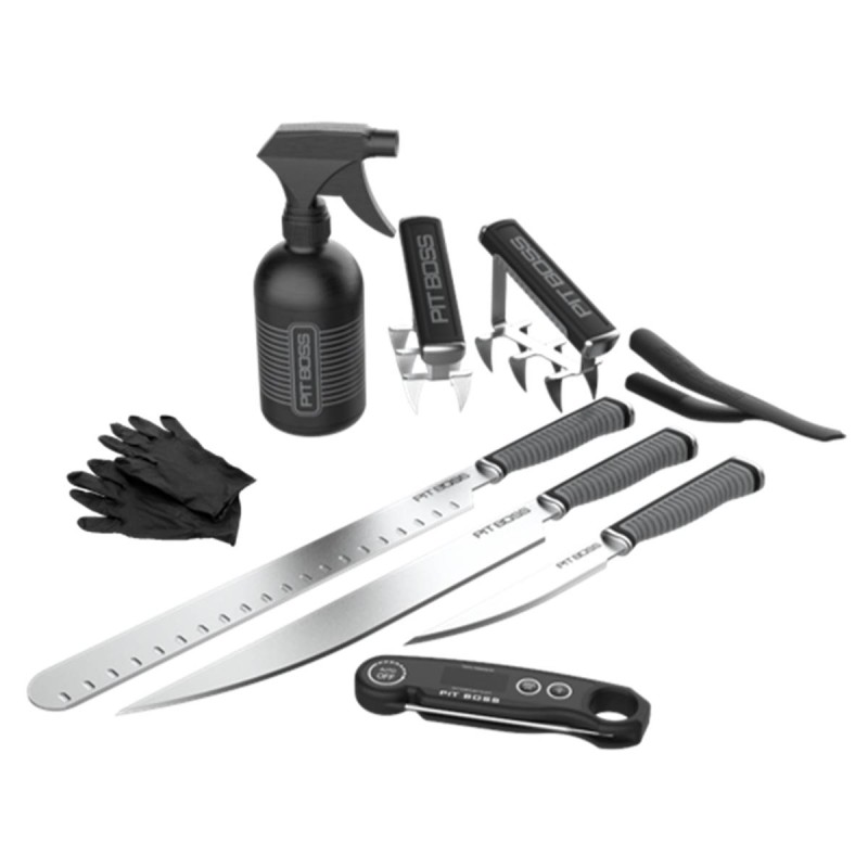 Kit Accessoires Barbecue Complet 18 Ustensiles BBQ - Découpe, Effilochage, Cuisson précise PIT BOSS