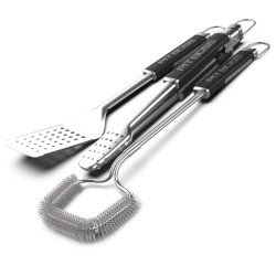 Kit 3 Ustensiles Barbecue :...