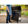 Plancha à Gaz 5 Brûleurs 14650W Plaque Ceramique 90 x 46 cm Amovible Pit Boss