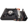 Réchaud à gaz portable 2200W - Gaz Butane, Allumage Piezo, Mallette incluse - Idéal Camping, Bricolage & Chantier INTEC