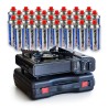 Réchaud à gaz 2200W portable + 28 cartouches de gaz Camping Cuisine Extérieure