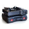 Réchaud à gaz portable 2200W + 16 cartouches de gaz Camping Cuisine Extérieure