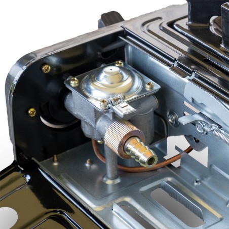 Barbecue à gaz et Réchaud gaz 2200W Piezo + 4 cartouches gaz Camping Cuisine Exterieure