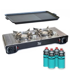 Kit Plancha Gaz 2en1...