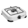 Réchaud gaz portable 1 feu 1300W Blanc laqué Plaque de cuisson KEMPER