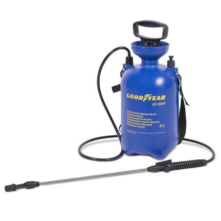 Pulvérisateur à main 5L + Buse et Lance Inox - Pulvérisateur à Pression Idéal Désherbage et Traitement Naturel Goodyear