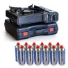 Réchaud à gaz 2200W + 12 cartouches de gaz butane Camping