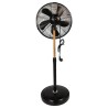 Ventilateur sur Pied 60W sur Mat en Bois réglable - Ventilateur Portable 3 Vitesses NIKLAS