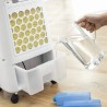 Climatiseur Mobile 110W 4en1 : Ventilateur, Rafraichisseur, Humidificateur d'air sur roues 3 Vitesses NIKLAS