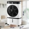 Rafraichisseur d'air Ventilateur sur roulettes 65W Réservoir 7L 3 Vitesses - Anti Canicule NIKLAS