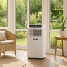 Climatiseur mobile 4en1 : Ventilateur Déshumidificateur Climatiseur 2640W Chauffage 1050W + Télécommande Minuterie 24h Zephir