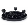 Support à Roulettes Rond diamètre 30 x 7 cm 4 roues - Porte Plante, Pot de Fleurs 170 kg max - Polypropylene Anti Choc KZ GARDEN