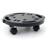 Support Plante Rond 30x7cm - Plateau à Roulettes Porte Pot de Fleurs Charge Lourde 170kg - Polypropylène antichoc Art Plast
