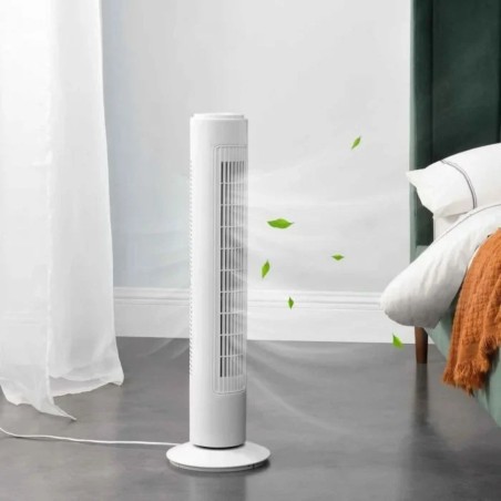 Ventilateur sur pied 50W Air Frais - Ventilateur avec Minuterie 3 Vitesses 20 x 20 x 74 cm NIKLAS
