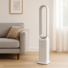 Ventilateur à Télécommande 50W - Ventilateur Sans Pales Colonne 3 Vitesses avec Minuterie 7h Design Blanc NIKLAS